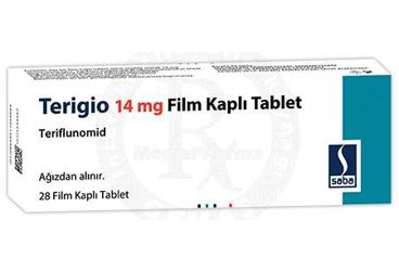 TERIGIO 14 mg film kaplı tablet (28 tablet) kutu görseli