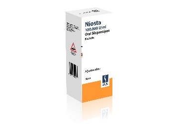 NIOSTA 100000 U/ml oral süspansiyon 48 ml kutu görseli