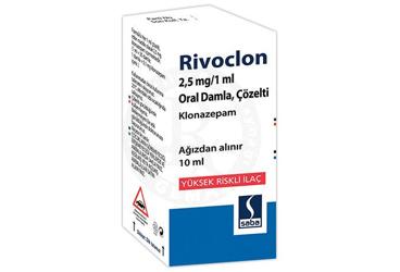 RIVOCLON 2.5 mg/1 ml oral damla. çözelti (10 ml) kutu görseli