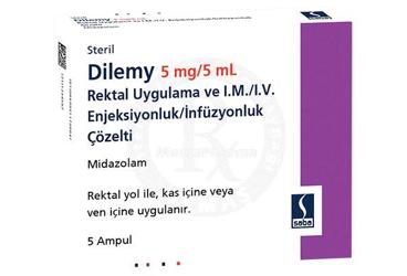 DILEMY 5 mg/5 ml IM/IV enjeksiyonluk/infüzyonluk çözelti (5 ampül) kutu görseli