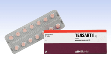 TENSART 8 mg 84 tablet kutu görseli