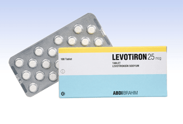 LEVOTIRON 25 mcg 100 tablet kutu görseli