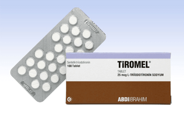 TIROMEL 25 mcg 100 tablet kutu görseli