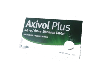AXIVOL PLUS 60/2.5 mg 20 efervesan tablet kutu görseli