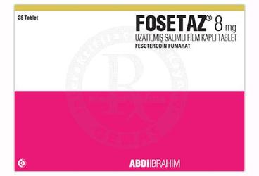 FOSETAZ 8 mg uzatılmış salınımlı film kaplı tablet (28 tablet) kutu görseli