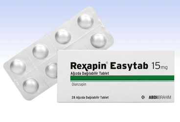 REXAPIN EASYTAB 15 mg 28 ağızda dağılan tablet kutu görseli