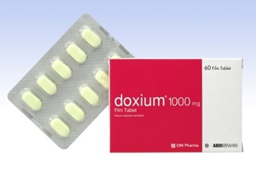 DOXIUM 1000 mg 60 tablet kutu görseli