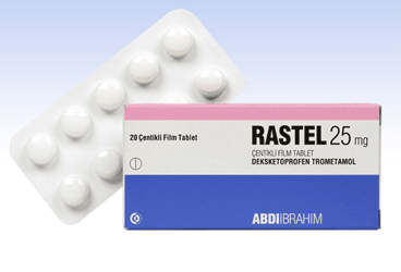 RASTEL 25 mg 20 çentikli film tablet {8699514091332} kutu görseli