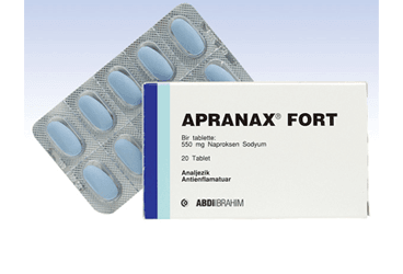 APRANAX FORTE 550 mg 20 film kaplı tablet kutu görseli