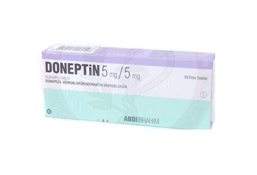 DONEPTIN 5 mg/5 mg 10 film kaplı tablet { Abdi İbrahim İlaç } kutu görseli