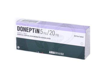 DONEPTIN 5 mg/20 mg 28 film kaplı tablet { Abdi İbrahim İlaç } kutu görseli