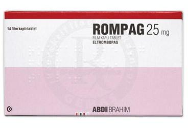 ROMPAG 25 mg film kaplı tablet (14 tablet) kutu görseli