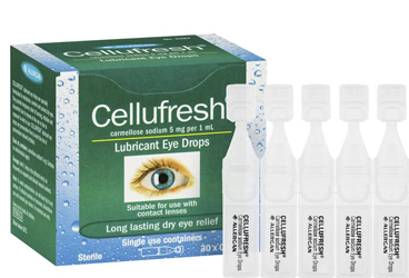 CELLUFRESH % 0.5 tek dozluk göz damlası.30 flakon kutu görseli