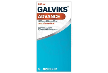 GALVIKS ADVANCE 1000 mg + 200 mg / 10 ml oral süspansiyon kutu görseli