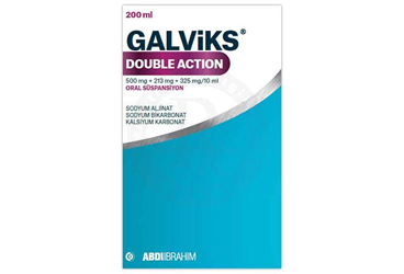 GALVIKS DOUBLE ACTION 500 mg + 213MG + 325mg/10ml oral SÜSPANSIYON (200 ml) kutu görseli