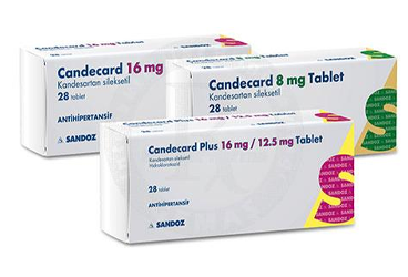 CANDECARD 16 mg 28 tablet kutu görseli