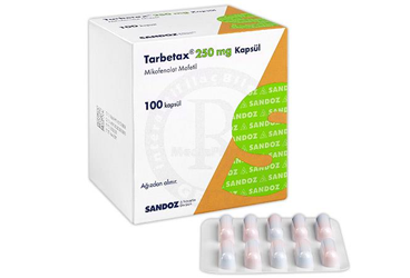 TARBETAX 250 mg 100 kapsül kutu görseli