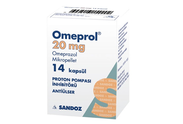 OMEPROL 20 mg 14 kapsül kutu görseli
