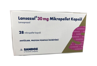 LANSAZOL 30 mg 28 mikropellet kapsül {8699516164089} kutu görseli