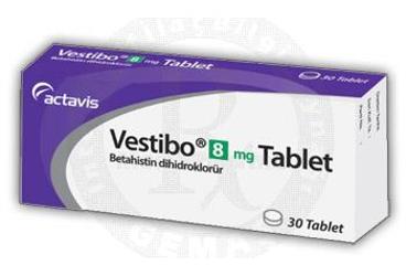 VESTIBO 8 mg 30 tablet kutu görseli
