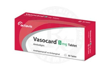 VASOCARD 5 mg 90 tablet kutu görseli