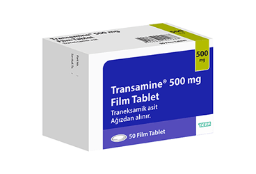 TRANSAMINE 500 mg 50 film tablet kutu görseli