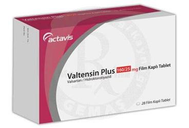 VALTENSIN PLUS 160/25 mg 28 film kaplı TABET kutu görseli