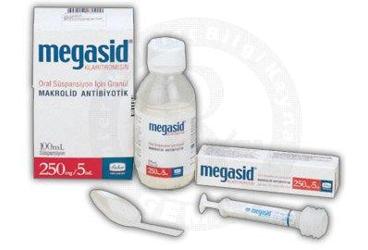 MEGASID 250 mg 100 ml granül kutu görseli