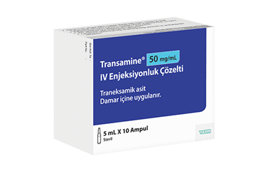 TRANSAMINE %5 5 ml 250 mg 10 ampül kutu görseli