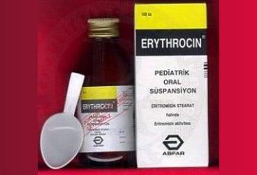 ERYTHROCIN 100 mg 100 ml süspansiyon kutu görseli