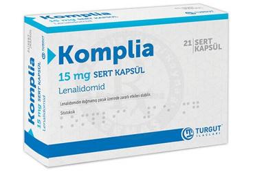 KOMPLIA 15 mg sert kapsül (21 adet) kutu görseli