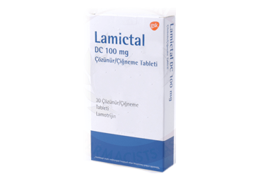 LAMICTAL DC 100 mg çözünür 30 çiğneme tableti kutu görseli