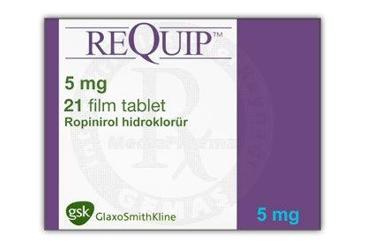 REQUIP 5 mg 21 film tablet kutu görseli