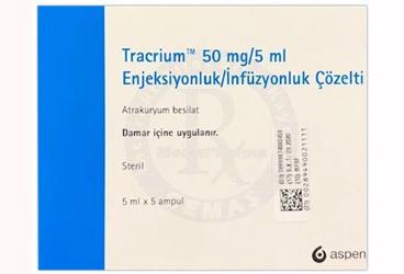 TRACRIUM 50 mg 5 ampül kutu görseli