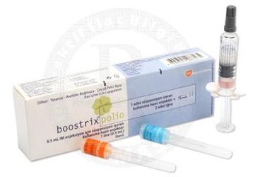 BOOSTRIX POLİO 0.5 ml IM enjeksiyon için süspansiyon içeren kullanıma hazır enjektör kutu görseli