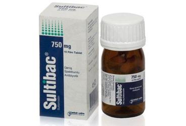 SULTIBAC 750 mg 10 film tablet kutu görseli