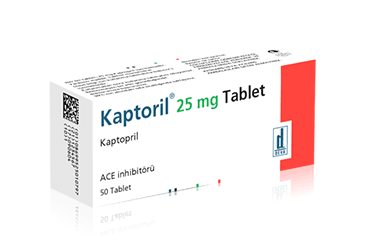 KAPTORIL 25 mg 50 tablet kutu görseli