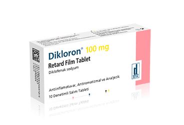 DIKLORON 100 mg 10 retard film tablet kutu görseli