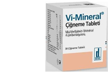VI-MINERAL 30 çiğneme tableti kutu görseli