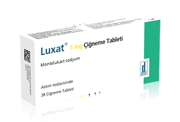 LUXAT 5 mg 28 çiğneme tableti kutu görseli