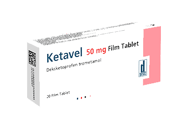 KETAVEL 50 mg 30 film tablet kutu görseli