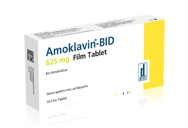 AMOKLAVIN BID 625 mg 14 film tablet kutu görseli