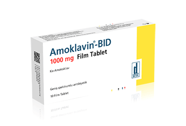 AMOKLAVIN BID 1000 mg 14 film tablet kutu görseli