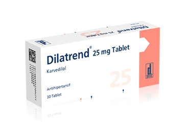 DILATREND 25 mg 30 tablet kutu görseli