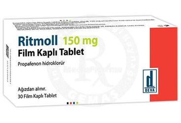 RITMOLL 150 mg film kaplı tablet (30 tablet) kutu görseli