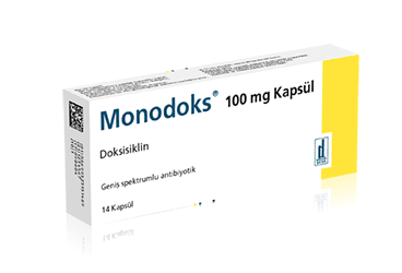 MONODOKS 100 mg 14 kapsül kutu görseli