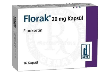 FLORAK 20 mg 16 kapsül kutu görseli