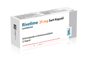 RIVELIME 25 mg 21 sert kapsül kutu görseli