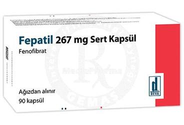 FEPATIL 267 mg sert kapsül (90 kapsül) kutu görseli