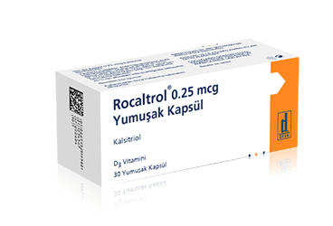 ROCALTROL 0.25 mcg 30 yumuşak kapsül kutu görseli